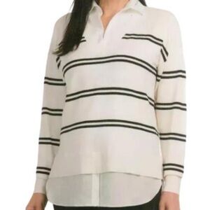 NEW! WOMEN'S HILARY RADLEY PULLOVER V-NECK SOFT FEEL LAYERED SWEATER- NWT